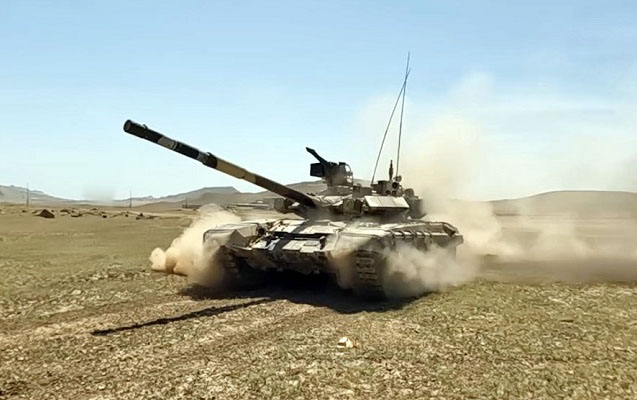 Учения танковых подразделений ВС Азербайджана – ВИДЕО